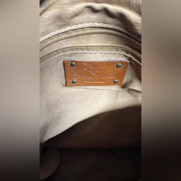 Patricia Nash Fresco Bouquet Avellino Crossbody 100% Italian Leather Floral - Picture 11 of 11